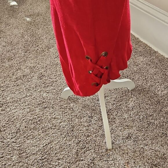 Ten-Oh-8 Red Sweater Tunic - Picture 3 of 9